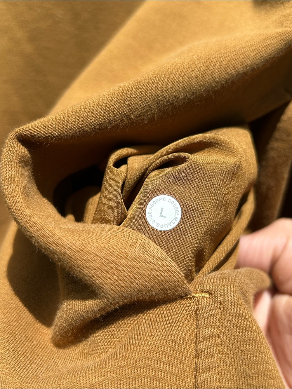 Lululemon City Sweat Pullover Hoodie Gold Mustard Color Men’s Large - Picture 7 of 7